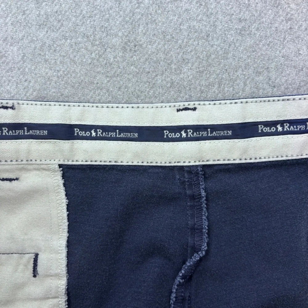 Vtg 90s Polo Ralph Lauren Pleated Chino Pants 34x29 (Tag 36x31) Faded Blue USA